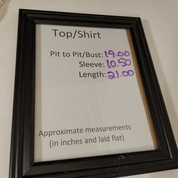 Lavender Field Womens Top Blouse Size M Striped Linen Cropped Bell Sleeve V-Neck - Picture 8 of 8